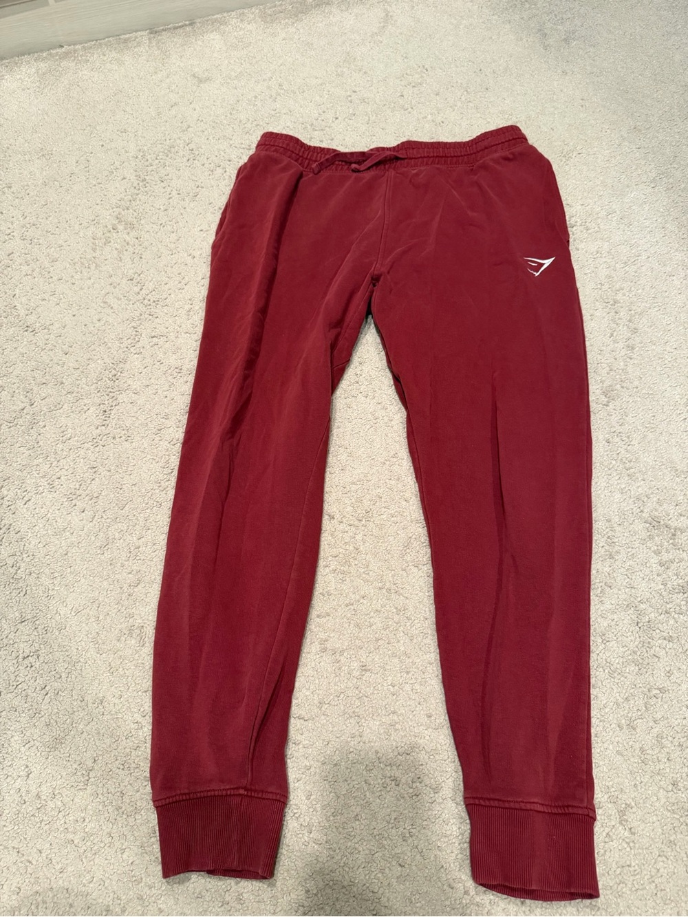 Gymshark Men's Burgundy Slim Joggers
